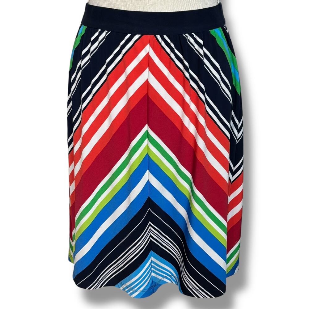 Ruby Rd. Diagonal Stripe Skirt Size Small